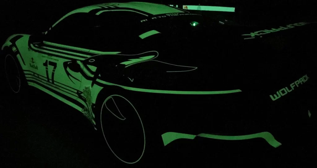 fluorescent green auto paint