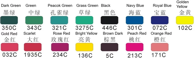 Temperature change pigment color 1