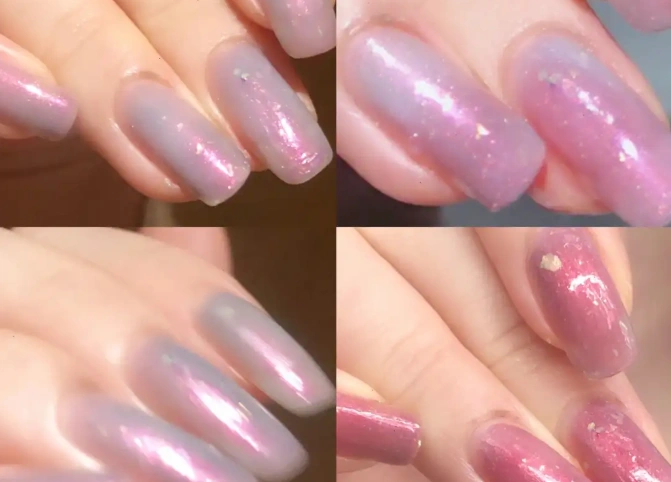 Mica acrylic used in nail industry