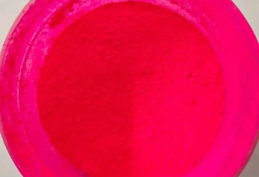 Red water-based fluorescent paint